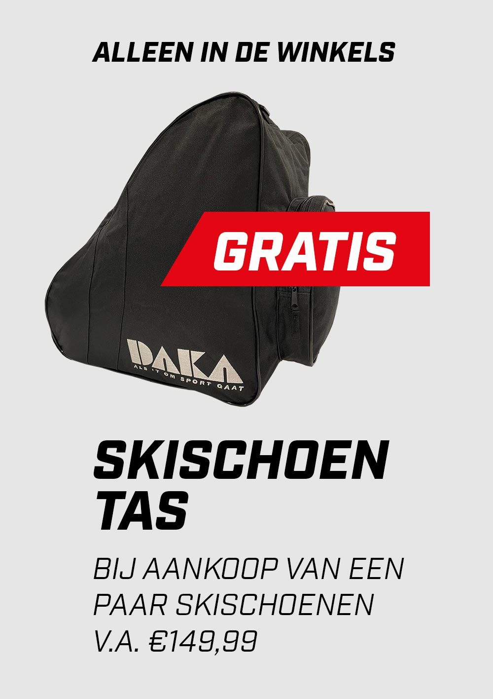 Skischoen tas