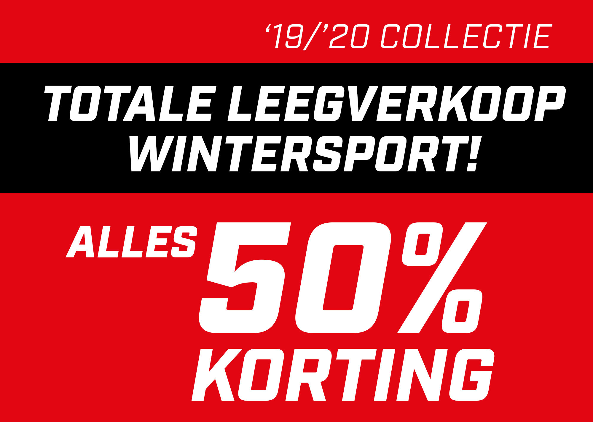 Wintersport leegverkoop