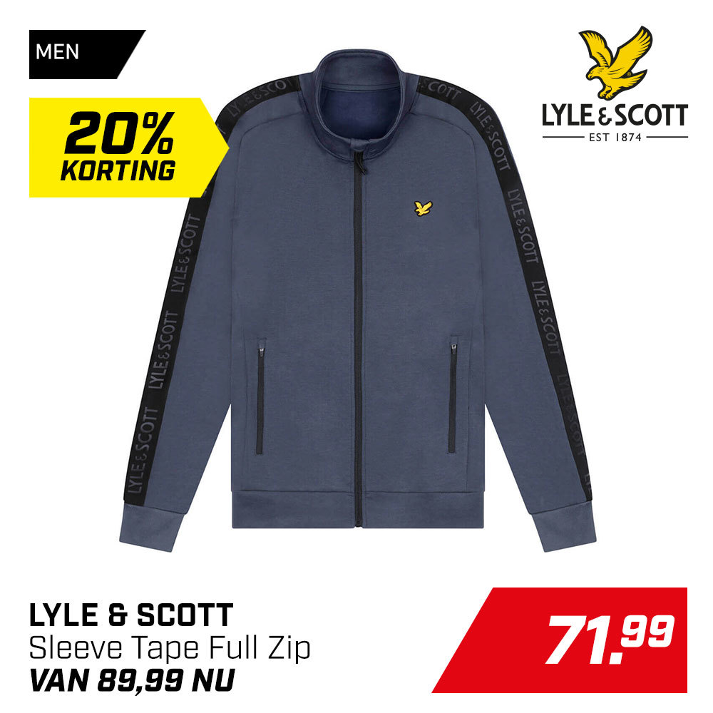 Lyle & Scott Sleeve Tape Full Zip