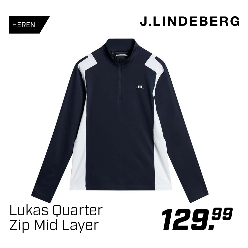 Shop J. Lindeberg Lukas Quarter Zip Mid Layer bij DAKA