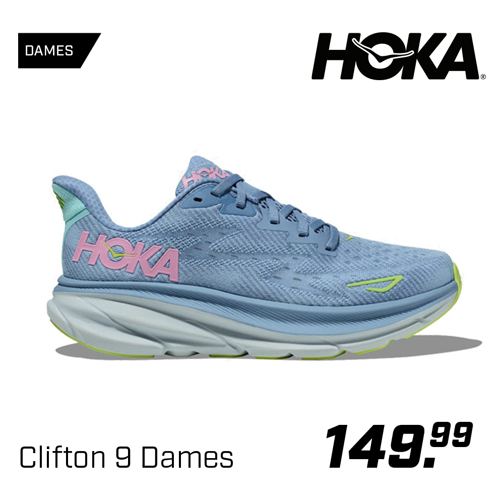 Shop HOKA Clifton 9 Dames