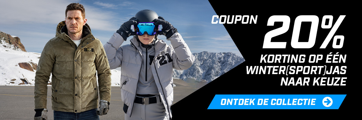 Shop nu met 20% korting op één winter(sport)jas naar keuze