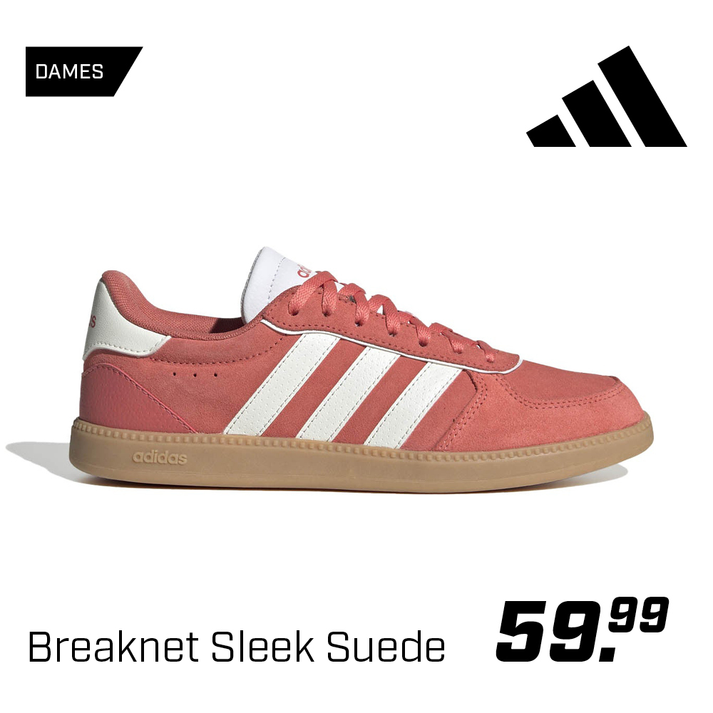 Shop Adidas Breaknet Sleek Suede Koraal