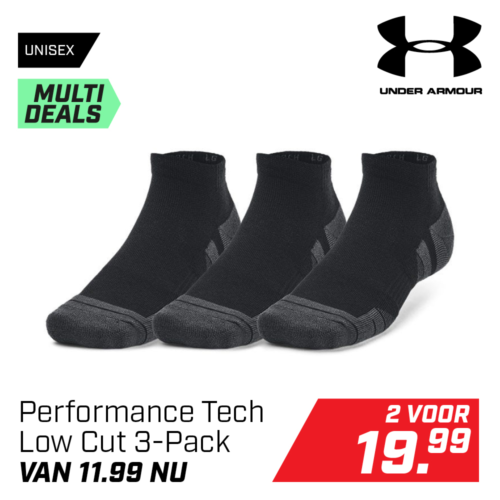 Shop Under Armour Performance Tech Low Cut 3-Pack