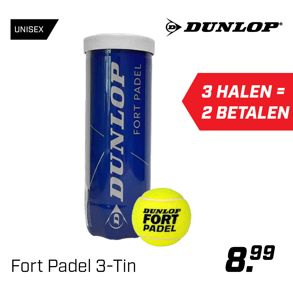 Shop Dunlop Fort Padel 3-Tin