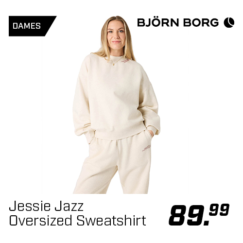 Shop Björn Borg x Jessie Jazz Oversized Sweatshirt