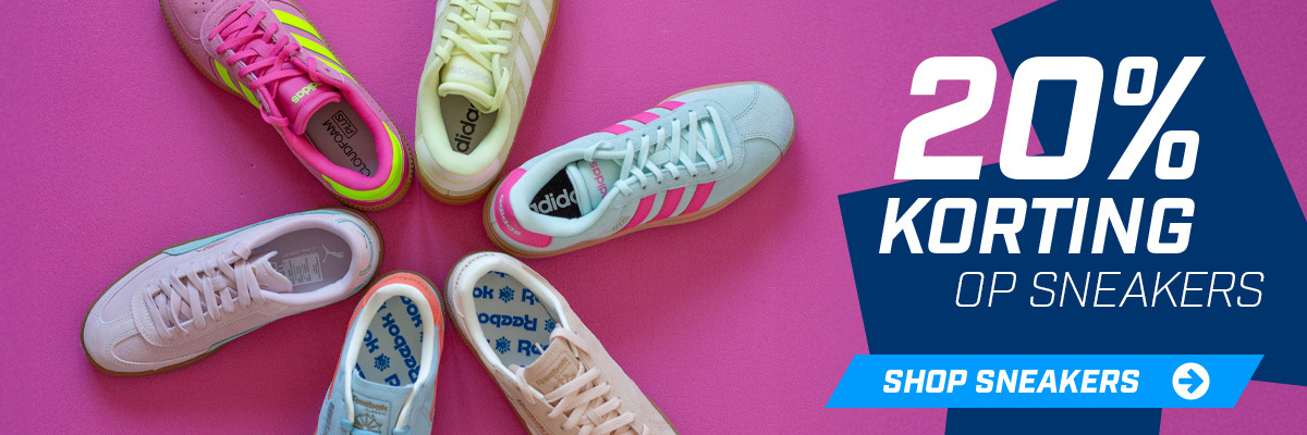Shop sneakers met 20% korting
