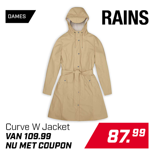 Shop Rains Curve W Jacket met 20 procent korting