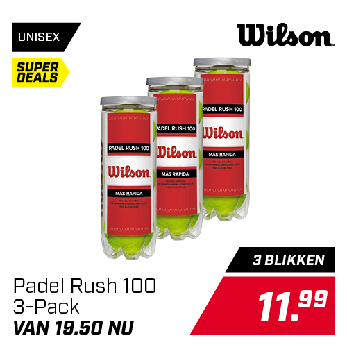 Shop Wilson Padel Rush 100 3-Pack