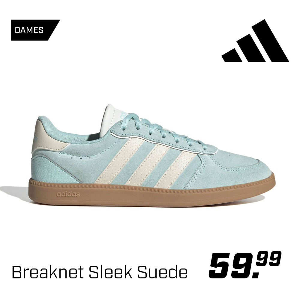 Shop Adidas Breaknet Sleek Suede Blauw