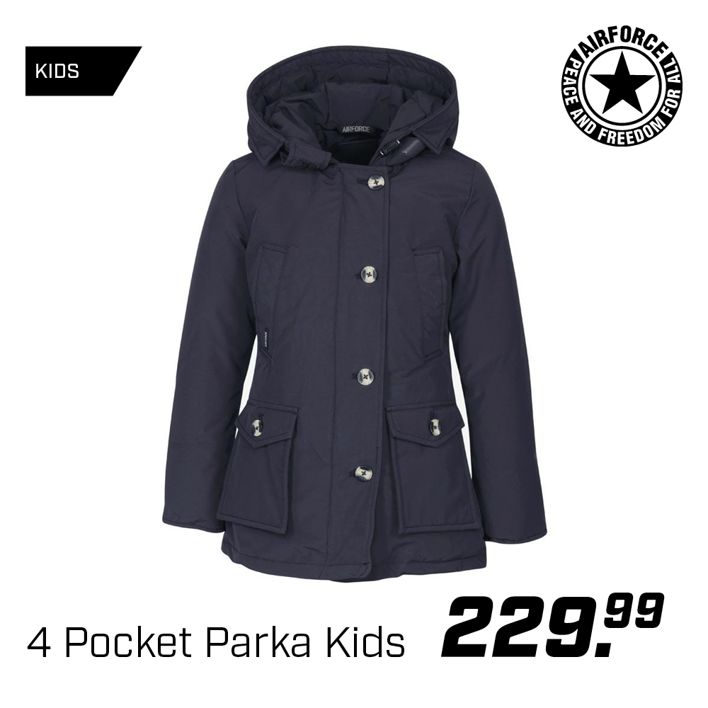 Shop Airforce 4 Pocket Parka Kids