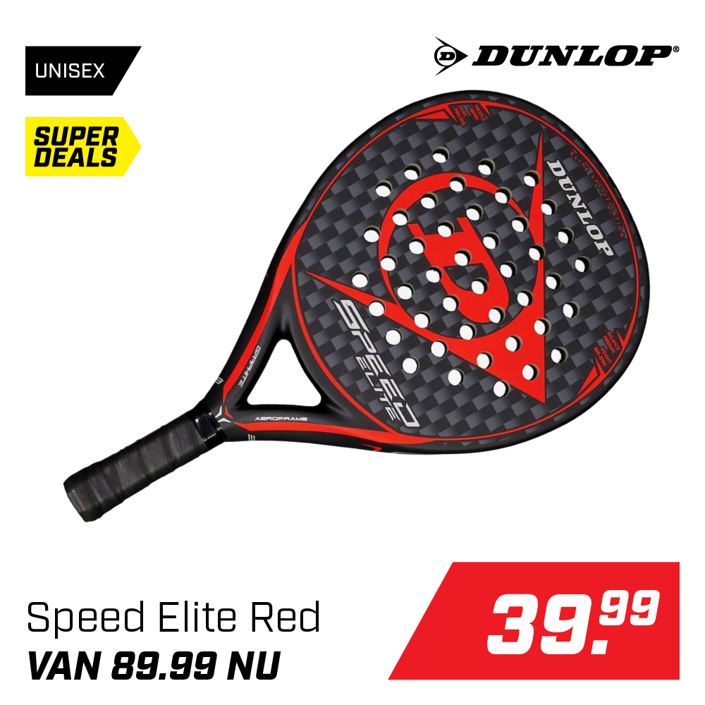 Shop Dunlop Speed Elite Red Padelracket