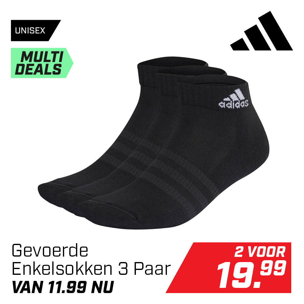 Shop Adidas Gevoerde Enkelsokken 3 Paar