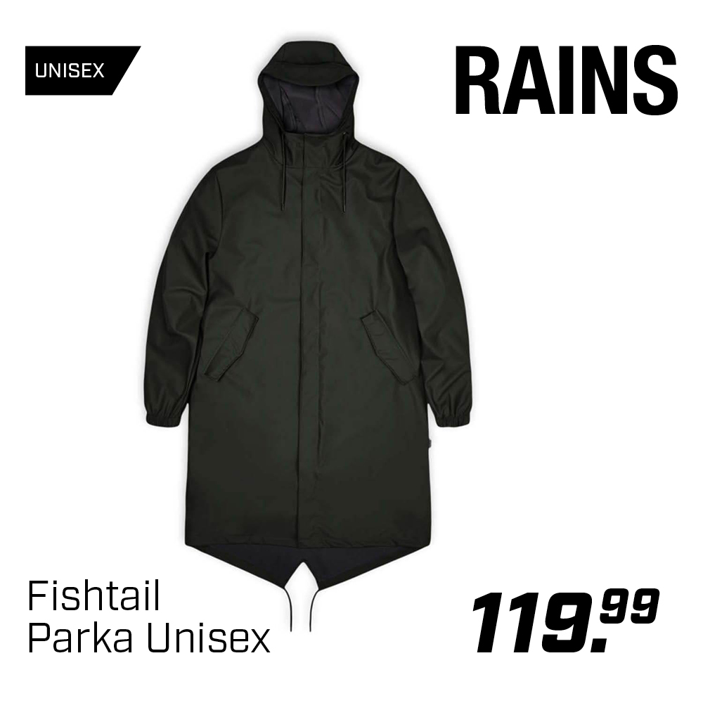 Shop Rains Fishtail Parka Unisex