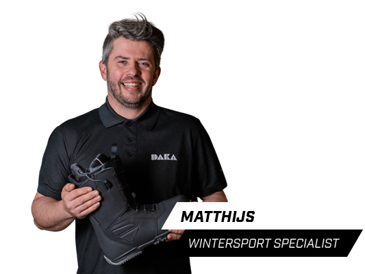 Matthijs is wintersport specialist bij daka